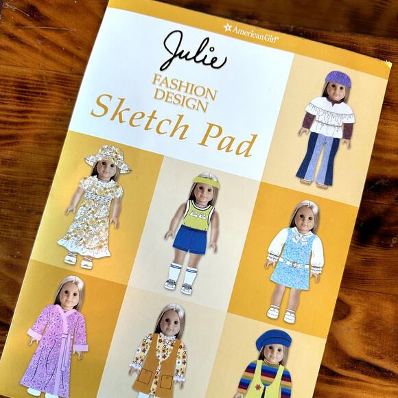 American Girl Julie Fashion Design Sketch Pad - Picture 10 of 10